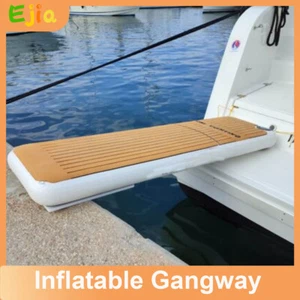 CN Stock 6.6'x2'x6" Inflatable Gangway Yacht Dock Water Platform Sport Boat Dock - Picture 1 of 11