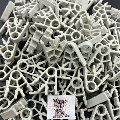 (200) NEW K’NEX / Knex Gray Connectors – 2 Position Standard Parts - Image 1 of 3
