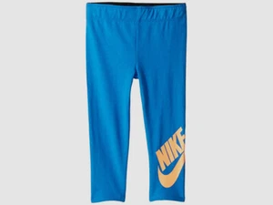 $35 Nike Kids Girl's Blue Stretch Logo Seam Free Casual Legging Pants Size 2T - Picture 1 of 2
