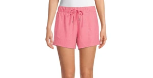 Athletic Works Women's Shorts Peach Desert LARGE (12-14) Performance Stretch New - Picture 1 of 2
