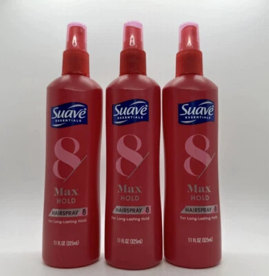 (3) Suave Max Hold Scented Hair Spray Lasting 11 oz Non-Aerosol Pump - Image 1 of 2