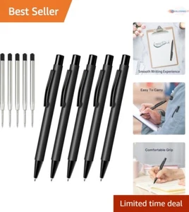 Luxury Black Ballpoint Pens - 1.0mm Medium Point, Perfect for Gifts and Business - Picture 1 of 11
