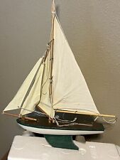 Vintage Endeavour Clipper Pond Boat Vtg Elder-Beerman Dept Store Wood Model Ship