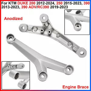 For KTM DUKE 200, 250, 390, 390 ADV, RC390 - 1 Pair Aluminum Silver Engine Brace - Bild 1 von 11