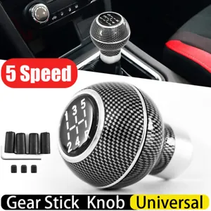 UK Universal Car 5 Speed  Shift Knob Manual Gear Stick Shifter Lever Aluminum - Picture 1 of 12