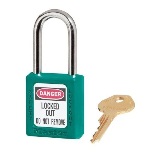 Master Lock | Zenex Thermoplastic Safety Padlock, 1-Pack | SKU: 410TEAL - Image 1 of 1