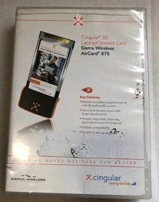 Sierra Wireless AirCard 875 Cingular 3G Laptop Connect Card Broadband Connect - Image 1 of 4