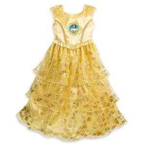 NWT DISNEY STORE Belle Deluxe Nightgown Costume Dress Beauty and The Beast - Picture 1 of 1