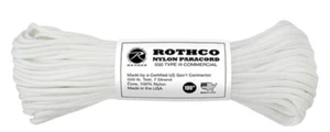 Rothco Nylon PARACORD BIANCO 550LB 7 fili tipo III corda lunga 100 piedi - Foto 1 di 1