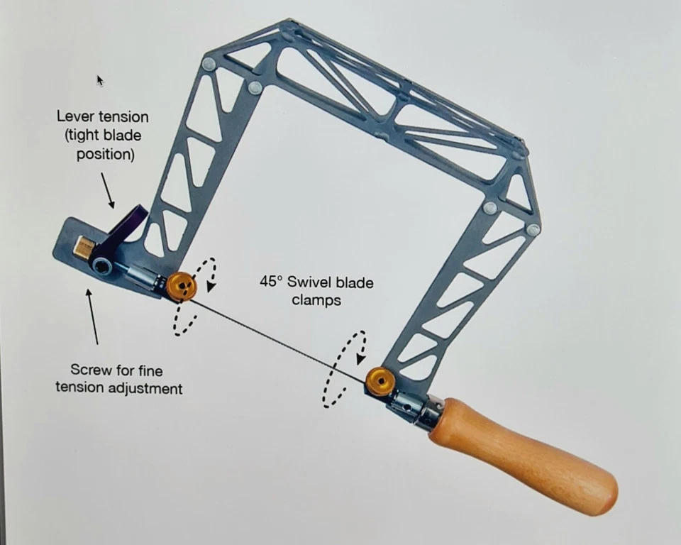 SIERRA DE TRASTES JAULA PÁJAROS TITANIO 5" A KNEW CONCEPTS Foto 1 de 1
