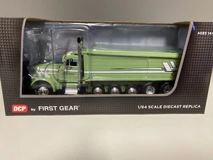 DCP 1/64 Peterbilt 379 Five Axle Green Dump Truck w/Mac Dump Bed NIB - Picture 1 of 3