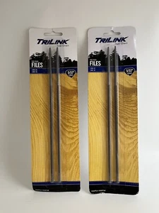 TRILINK Saw Chain Files 5/32" (4.0mm) 3/8"LP Chain 5322FTL2, 2 Pk (Total Of 4 ) - Picture 1 of 5