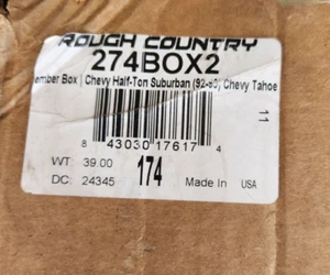 Rough Country 274BOX2 Chevy Half-Ton Suburban (92-90), Chevy Tahoe - Picture 1 of 1