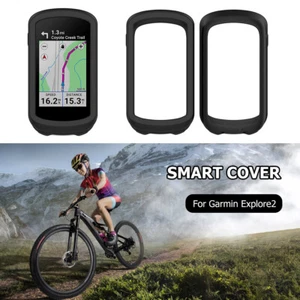 Stopwatch Silicone Case Bike Computer Cover for Explore 2 (Black) - Zdjęcie 1 z 11