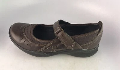 Женские коричневые кожаные крючки и петли Clarks модель Wave Cruise модель Mary Jane размер 7,5 M - Изображение 1 из 4