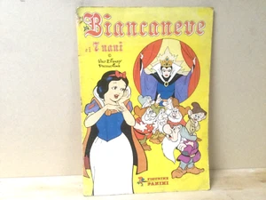 ALBUM FIGURINE BIANCANEVE E I SETTE NANI PANINI 1980 COMPLETO originale Disney - Foto 1 di 18