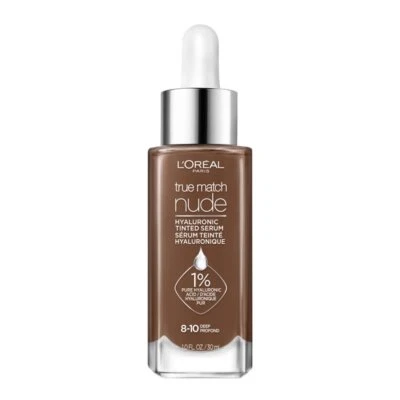L'Oreal Paris True Match Hyaluronic Tinted Serum Foundation Makeup,Deep 8-10,1oz - Image 1 of 2