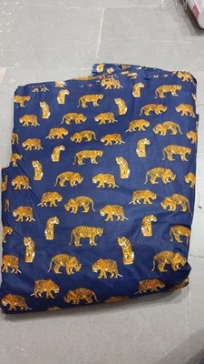 25 Yard Indian Cotton Handmade Print Fabric Sanganeri Hand Block Printed Fabric - Image 1 of 4