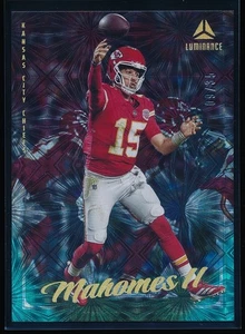 2025 Panini Luminance Patrick Mahomes #55 Teal Fireworks #'d 9/35 - Picture 1 of 2