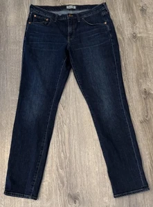 MADEWELL The Slim Boy Jeans Dark Wash Tapered Leg Denim Women’s 30 - Picture 1 of 6