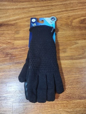 Isotoner подпись Smart Dri Smart Touch перчатки - черный - один размер - новый с ярлыками  - Изображение 1 из 2