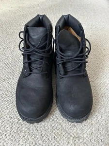 Timberland Black Boots Size 2 worn once - Picture 1 of 6