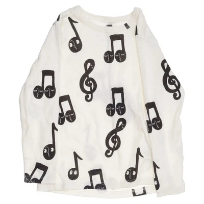 Mini Rodini, Langarmshirt, Größe: 92/98, Beige/Schwarz, Baumwolle #Qde - Bild 1 von 4