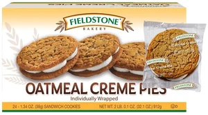 Bakery Crème Pies 1 Box 24 einzeln verpackte Haferflocken Creme Kuchen Plätzchen - Bild 1 von 1