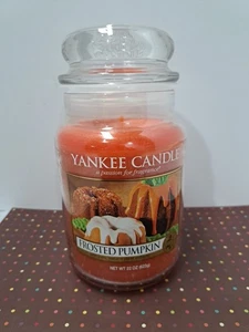 Yankee Candle Retired "Frosted Pumpkin" 22 Oz. White Label Rare Food&Spice New - Picture 1 of 8