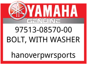 Yamaha OEM Part 97513-08570-00 BOLT, WITH WASHER - Picture 1 of 1