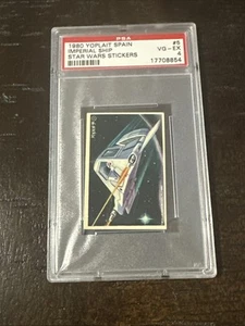1980 YOPLAIT SPAIN STAR WARS STICKERS #5 IMPERIAL SHIP POP 4 PSA 4 - Picture 1 of 2