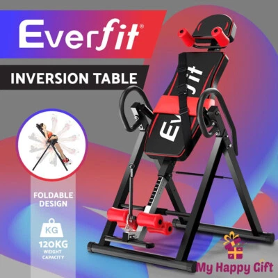 Everfit Inversion Table Gravity Tables Stretcher Inverter Foldable Home Fitness - image 1 of 4