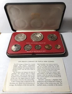 1979 Papua New Guinea 8pc Proof Set. All OGP. - Picture 1 of 8