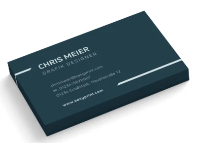 INFOWERK Visitenkarten gestalten - 1-seitig - rechteckig - viele Farben - Design Frame