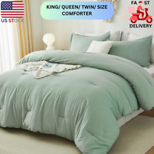 3 Piece King Size Comforter Set Lightweight 104" x 90" Comforter & 2 Pillowcases
