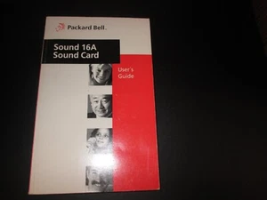 Packard Bell Sound 16A Sound card User's Guide-very clean/Vintage paperback - Picture 1 of 8