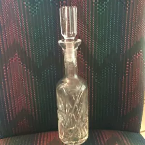 Cut Glass Crystal Decanter With cruet or stopper - Picture 1 of 12