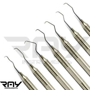 Juego de 7 Escaladores de Mango Hueco Dental Periodontal Quirúrgico Gracey - Imagen 1 de 8