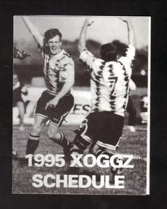 Columbus Xoggz--1995 Pocket Schedule--Sports Shot--USISL Pro - Bild 1 von 2