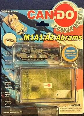 Dragon Models Can.Do Pocket Army 1996 M1A1/A2 Abrams Tank 1:144 Diorama New Card - Image 1 of 2