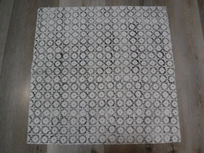 22"x22" (1) Natural Black Oversized Cottage Square Throw Pillow Cover Rizzy Home - Image 1 of 4