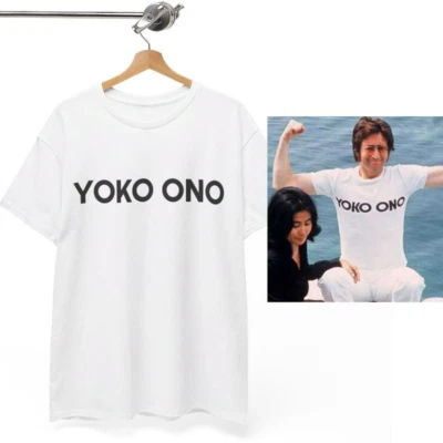 Camiseta John Lennon - Camiseta Yoko Ono usada por John Lennon, Camiseta Unisex Foto 1 de 2