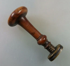 Petschaft Siegel "EB Schad Tuttlingen" Holz um 1830 - 1910 (64128) - Picture 1 of 3