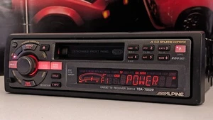 Oldschool Alpine TDA-7552R Reproductor de Cinta para Coche Radio 4 x 35 vatios CD Control de Transbordador - Imagen 1 de 16