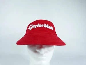 TaylorMade Red Adjustable Golf Visor Hat - Picture 1 of 8