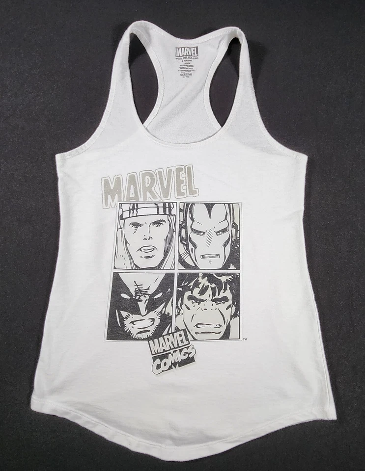 Женская майка Marvel Comics Racerback размер средний белый - Изображение 1 из 4