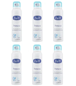 6pz NEUTRO ROBERTS EXTRA FRESCO deodorante corpo spray 125ml NUOVOE E ORIGINALE