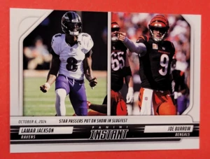 LAMAR JACKSON PANINI INSTANT CARD #d 1/170 JOE BURROW CINCINNATI BENGALS RAVENS - Bild 1 von 2