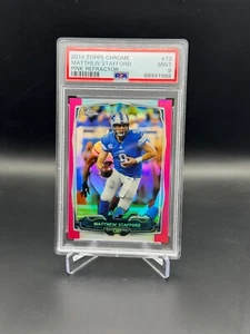 Matthew Stafford Lions - 2014 Topps Chrome #73 Pink Refractor 148/399 PSA 9 - Picture 1 of 3