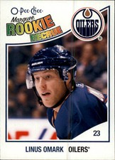 2010-11 O-Pee-Chee Oilers Hockey Card #609 Linus Omark RC